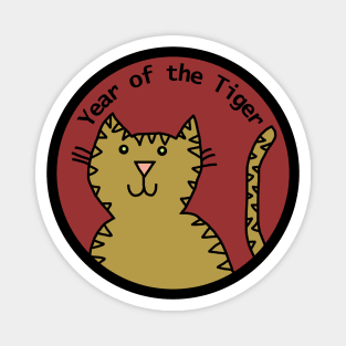 Year of the Tiger Cute Big Cats Magnet